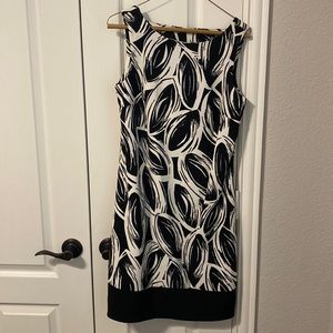 Black and white dress